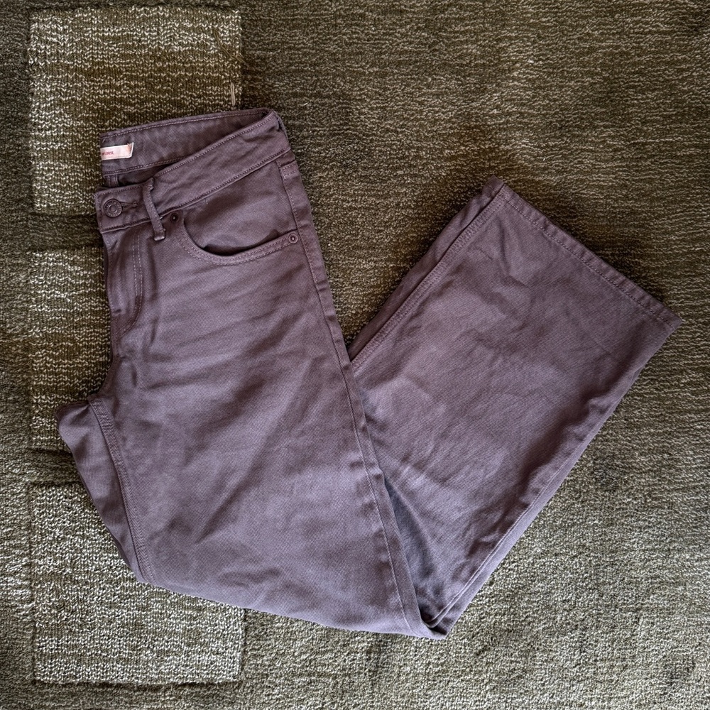 Levi's Low Loose Green Grey Jeans